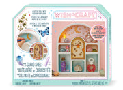 Bright Stripes Wish*Craft curio shelf painting kit in pastel colors