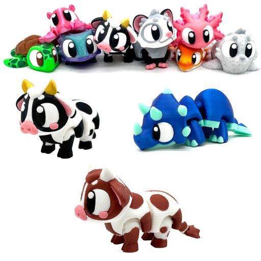 Part tiny collectible, part keep-your-hands-busy fidget, Bippits are colorful 3D-printed characters joined with flexible links that wiggle, bend, and pose. 