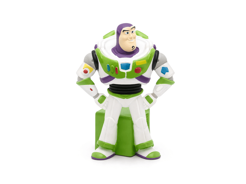 Buzz Lightyear Tonie figure in white and green space ranger suit on white background