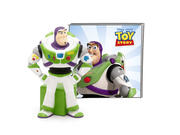 Buzz Lightyear Tonie figure standing next to Toy Story packaging box