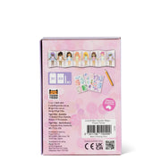 Tiger Tribe Mini Transfer Magic Flower Fairies product box back showing fairy characters and contents