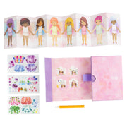 Mini Transfer Magic Flower Fairies craft kit with paper dolls stickers and activity book