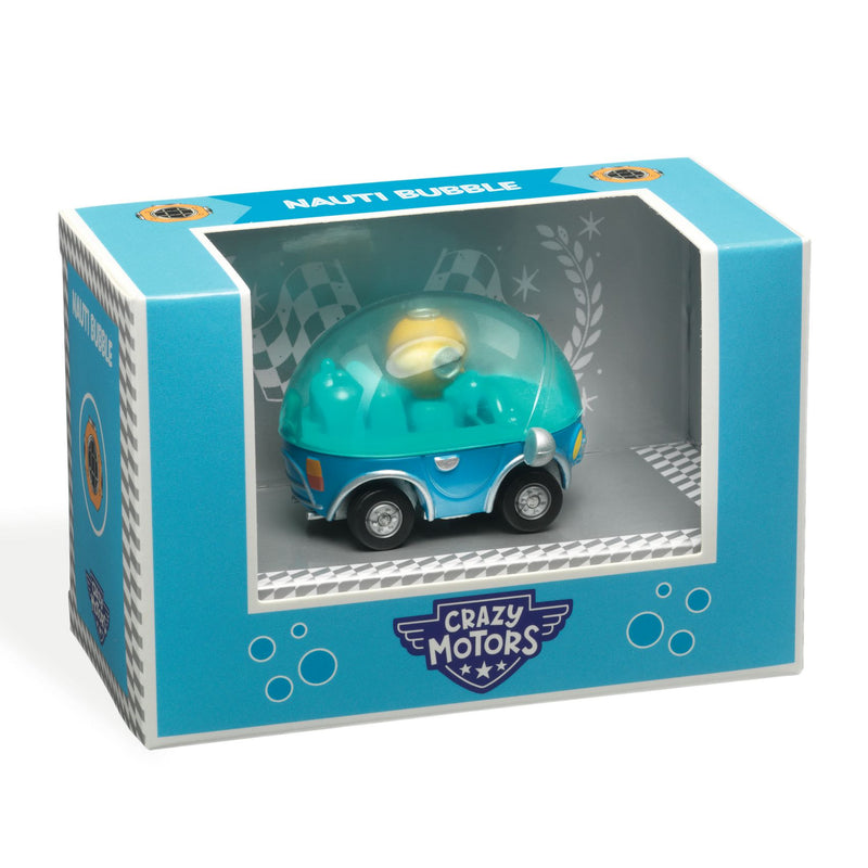 DJECO Crazy Motors Nauti Bubbles toy car in original packaging box