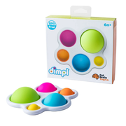 Fat Brain Toys Dimpl sensory fidget toy for babies 6m+ with colorful silicone pop bubbles. 