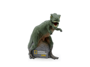 Green dinosaur figurine Tonie with National Geographic Kids branding on rock base