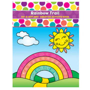 Do A Dot Art Rainbow Trail creative activity book cover with colorful rainbow illustration