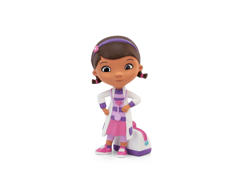 Tonie Disney Doc McStuffins character figurine in white lab coat and purple outfit