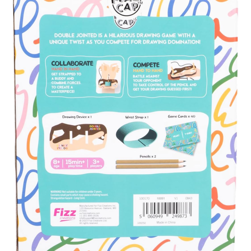 Back of game box with play instructions on a white background.