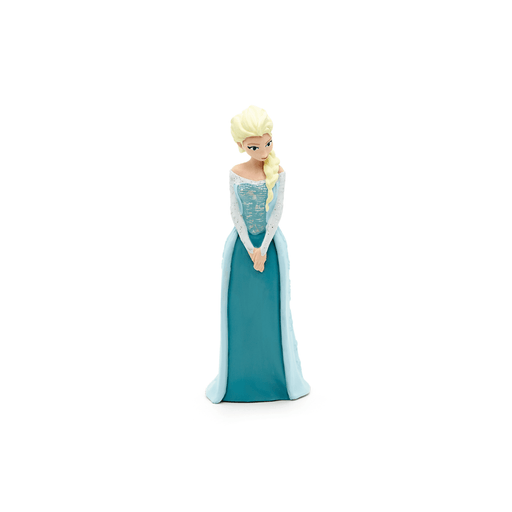Elsa Tonie figurine from Disney Frozen in blue dress on white background