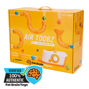 Box of Air Toobz toy set by Fat Brain Toys with branding and product illustration.