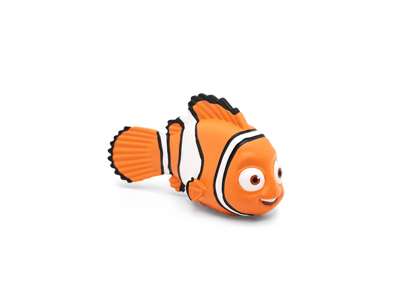 Orange clownfish Tonie figurine of Nemo character on white background