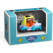 DJECO Crazy Motors Funky Bolide toy car in colorful packaging box