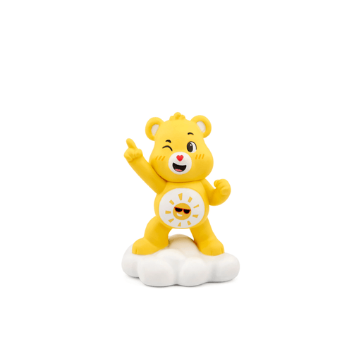 Yellow Funshine Bear Care Bears Tonie figure with sun symbol on white cloud base