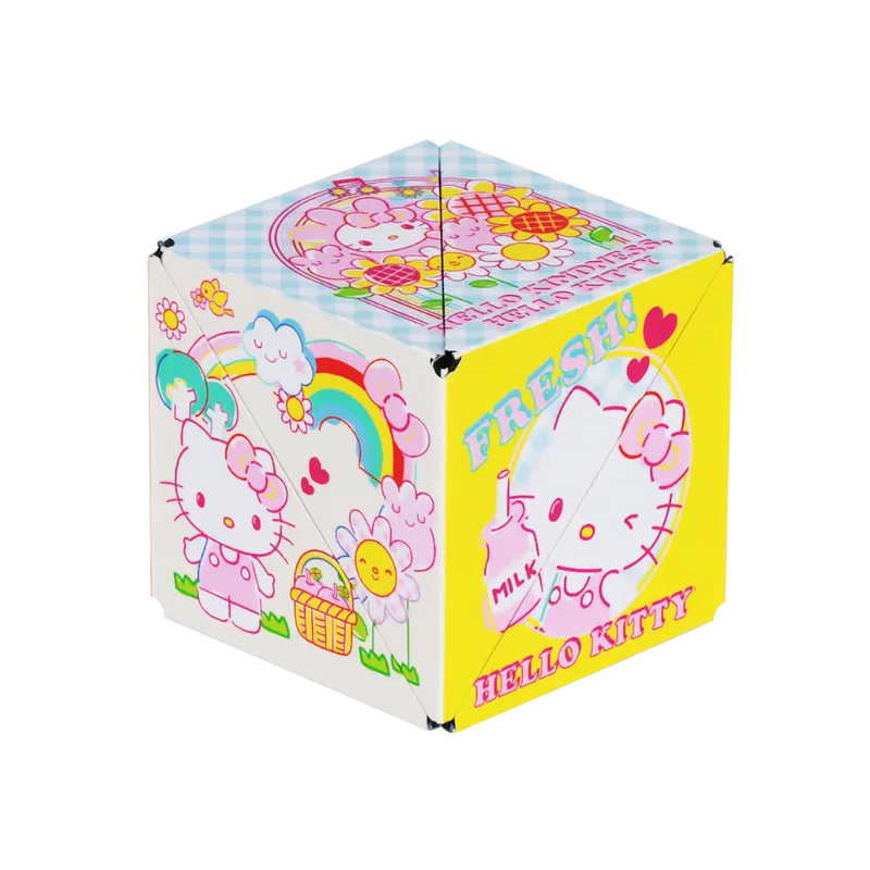 Hello Kitty Shashibo cube showing colorful Hello Kitty graphics on white background