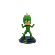 Green Gekko character Tonie figure standing on dark blue base with logo