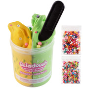 Geladough dual-flavor pineapple watermelon scented fidget dough container with decorative accessories