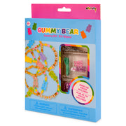 Gummy Bear Jewelry Kit package with colorful beads and craft supplies for making bracelets