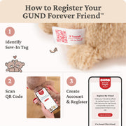 How to register the GUND Forever Friends Promise tag using its QR code