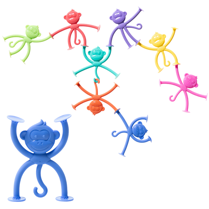 Hangatangs from Smart Toys are colorful monkey-shaped toys on a white background.