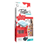 Hello Blink Tattoo Maker Refill Pack box, containing 30 temporary tattoo sheets and 4 markers, shown on a clean white background.