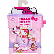 Hello Kitty toy packaging with pink and purple design