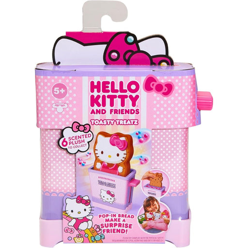 Hello Kitty toy packaging with pink and purple design