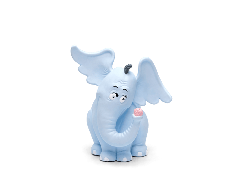 Light blue Horton elephant Tonie figure with ears spread wide on circular base