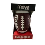 Move Watchitude junior size kids football in brown with white laces in packaging