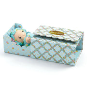DJECO Tinyly Blue Tinyroom miniature bed box with Blue and Bubble figurines