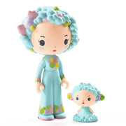 DJECO Tinyly two blue curly-haired figurines on clean white background