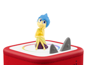 Tonie Disney Inside Out Joy character figure on red Toniebox with memory orbs