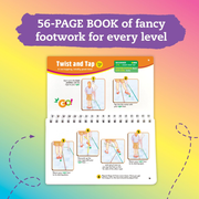 Klutz Jumpsies activity book showing fancy footwork with jump rope and skip strategies.
