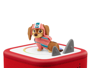 Paw Patrol Liberty Tonie figure in pink uniform on red Toniebox speaker