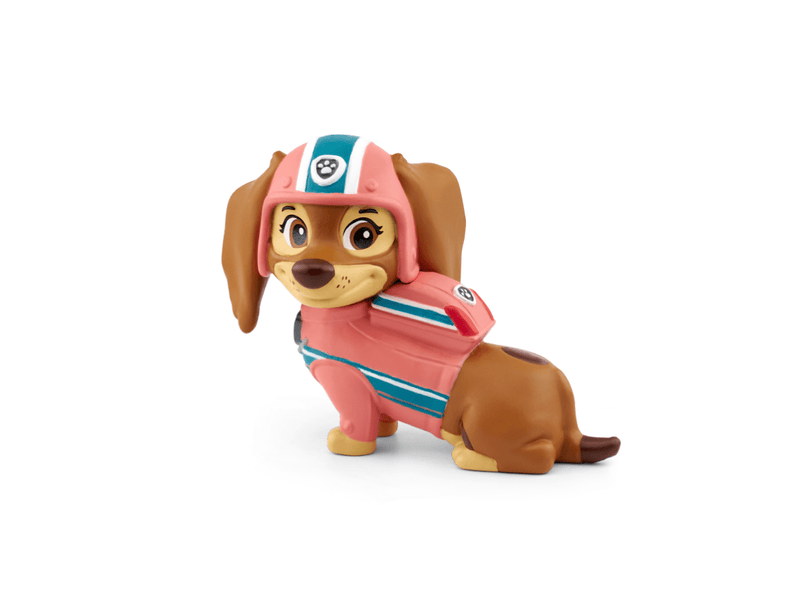 Paw Patrol Liberty Tonie figure in pink and teal uniform on white background