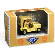 DJECO Crazy Motors Lion Safari yellow jeep toy in original packaging box