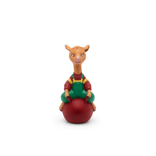 Llama Llama Tonie figure in green overalls sitting on red ball