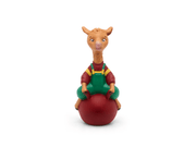 Llama Llama Tonie figure sitting on red ball wearing green overalls and red shirt