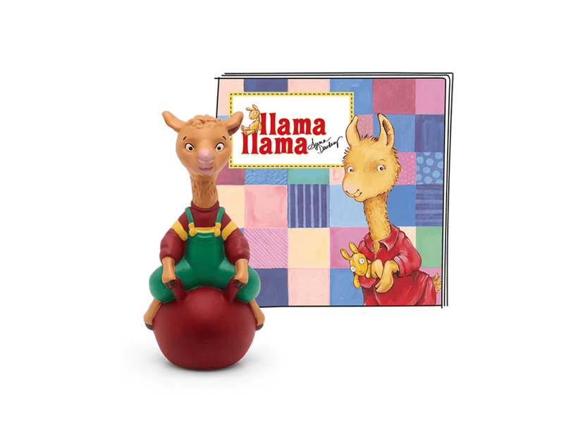 Tonie Llama Llama figure with red ball base and colorful story card