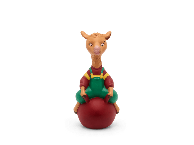 Llama Llama Tonie figurine sitting on red bounce ball toy