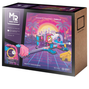 Mag Rush Neo City Breakdown magnetic building tile set packaging with colorful design and toy illustration.