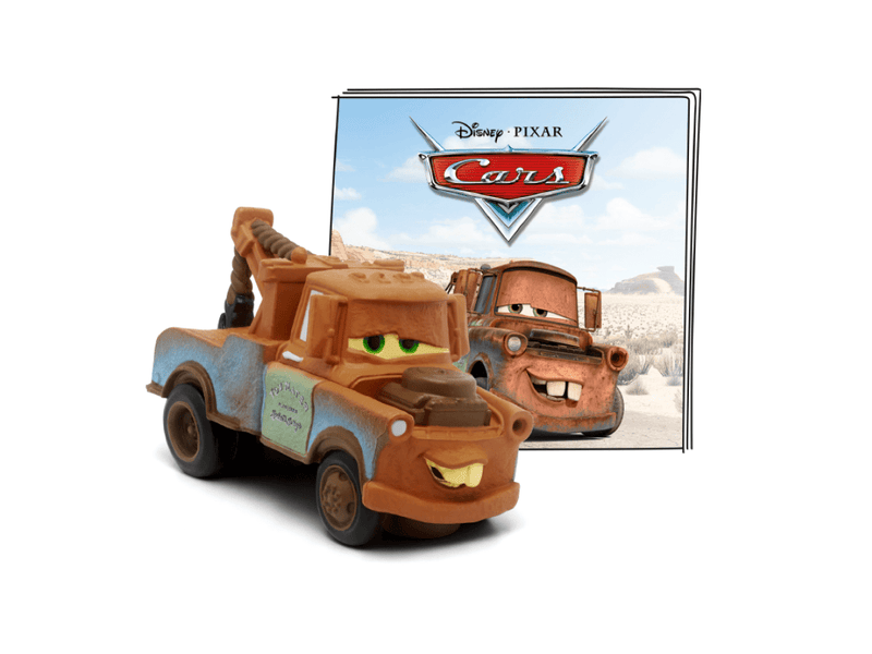 Tonie Disney Cars Mater character figure with movie cover background