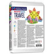 Magna-Tiles microMAGS Travel Deluxe packaging with colorful magnetic tile design on a white background