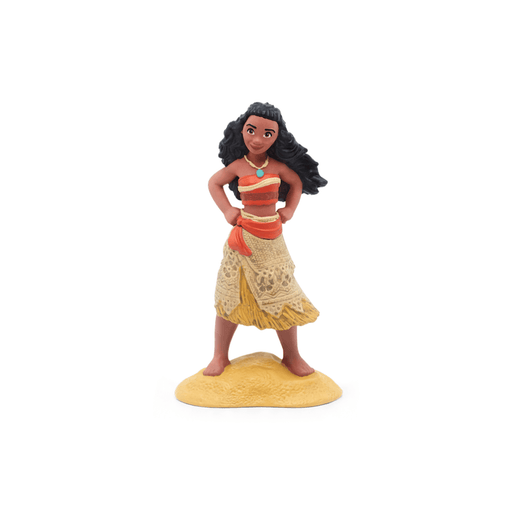 Tonie Disney Moana figurine standing on sandy base with traditional Polynesian outfit