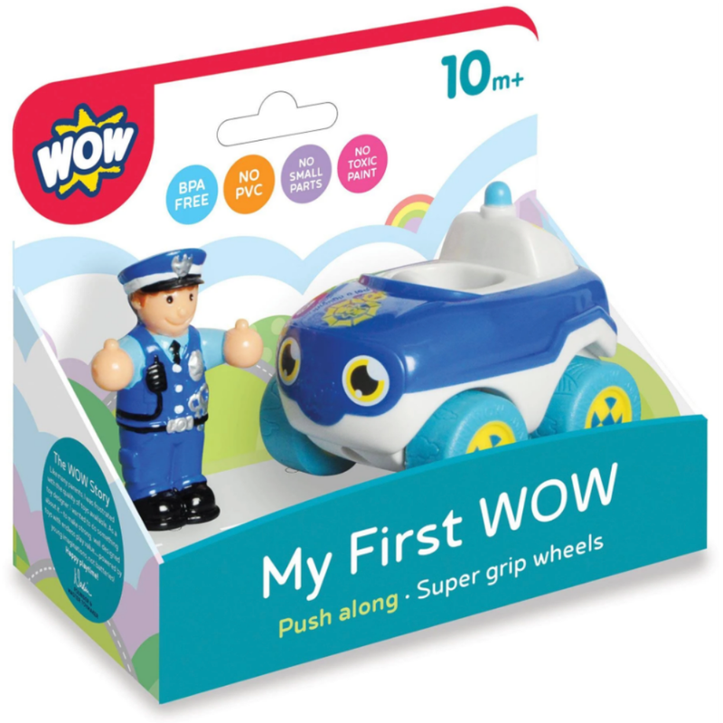 WOW Toys My First Wow Police Car with policeman in retail packaging.