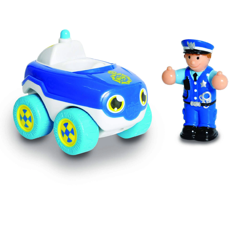WOW Toys My First Wow Police Car with policeman on white background.