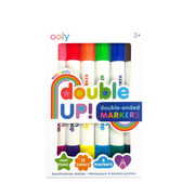 OOLY Double Up washable double-ended markers set with 12 colors and 6 markers