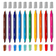 OOLY Switch-eroo color-changing dual-ended markers set of 10 with caps displayed