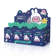 Momiji Out of this World blind box plush display case with space-themed bunny characters