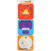 PlayTAB sensory set 3B packaging with three components on a white background.