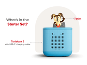 TonieBox 2 Starter Set with blue speaker and Tonie character figure